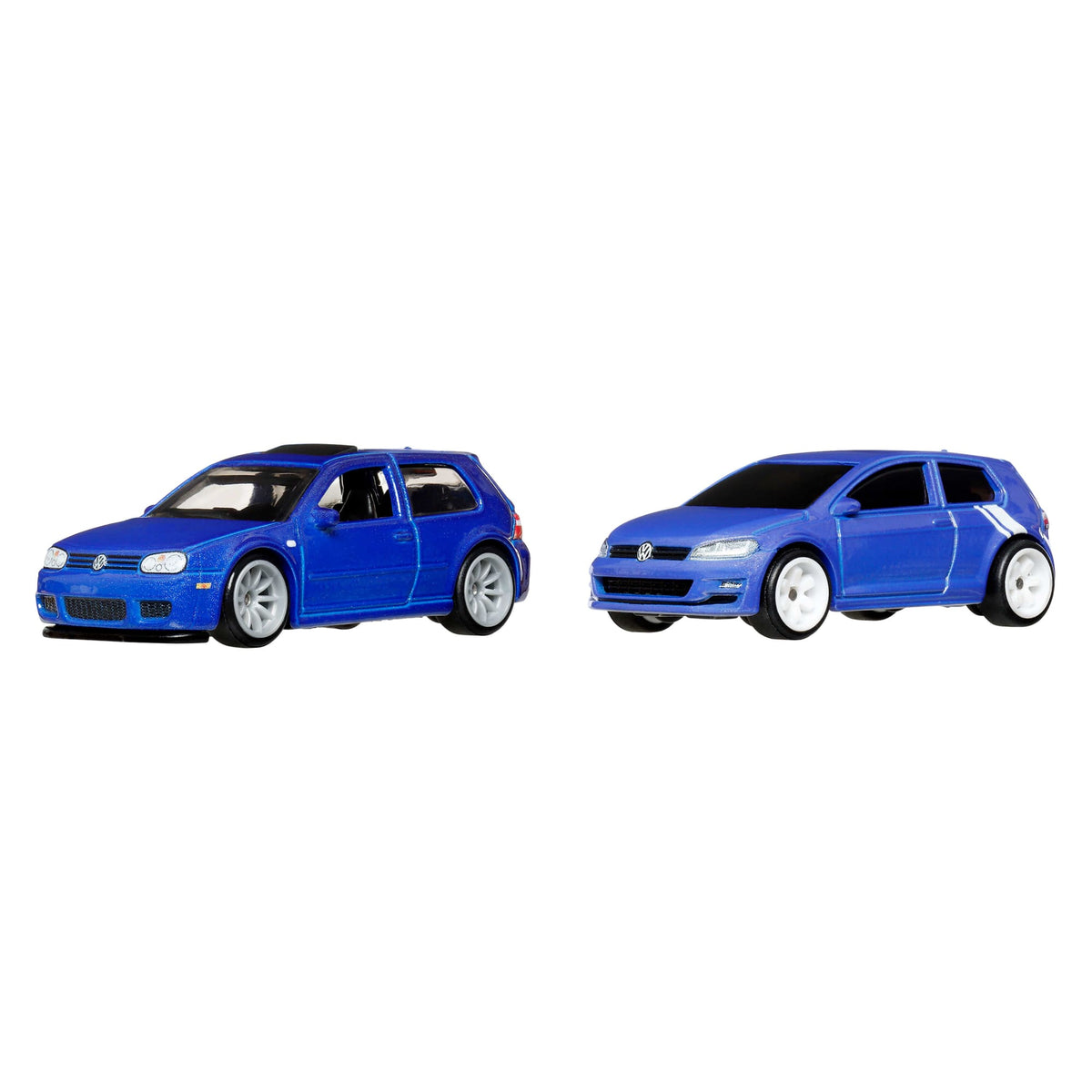 Hot Wheels Premium Car Culture 2-Pack 2004 Volkswagen Gold R32 & Volkswagen Golf MK7