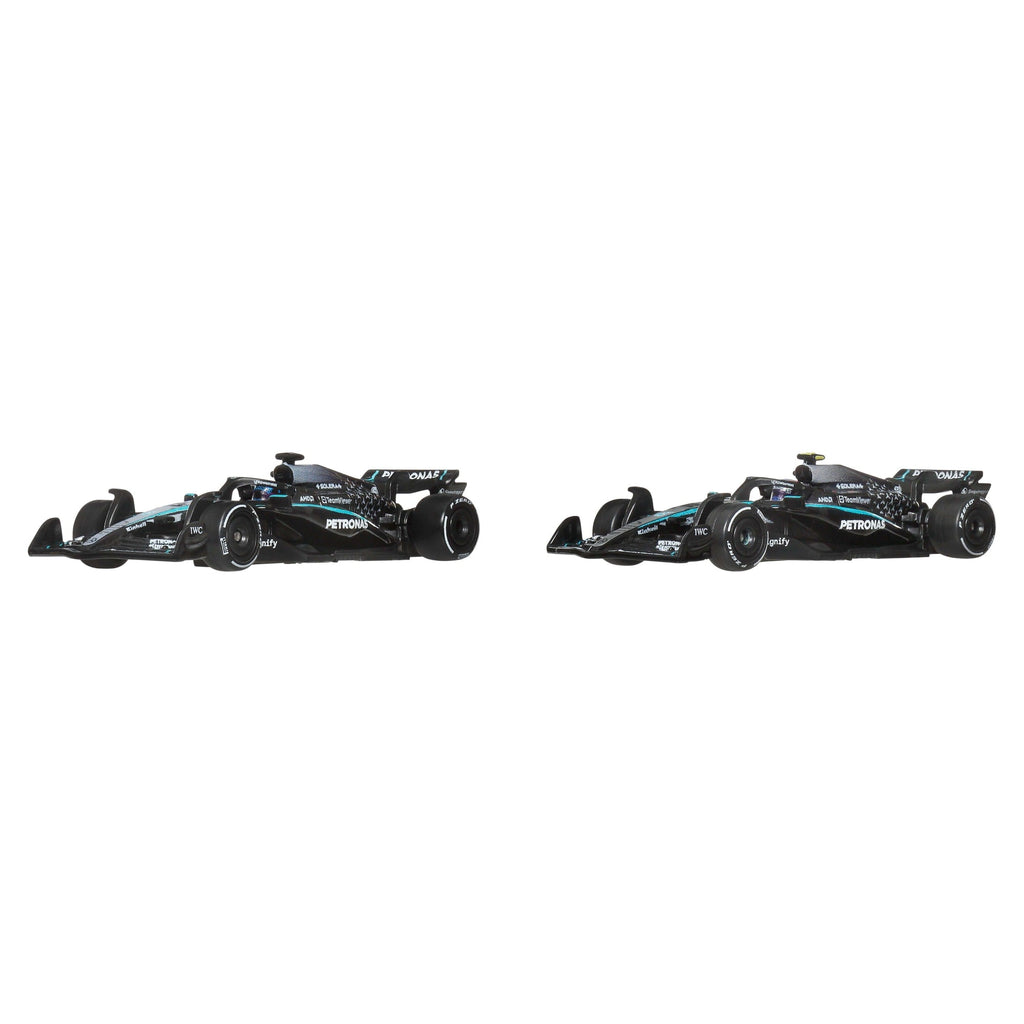 Hot Wheels Premium Mercedes 2025 Formula 1® Team #63 & Team #12