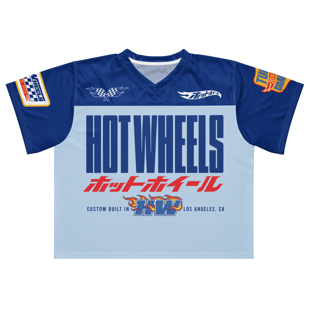 Hot Wheels in Katakana Blue Boxy Jersey
