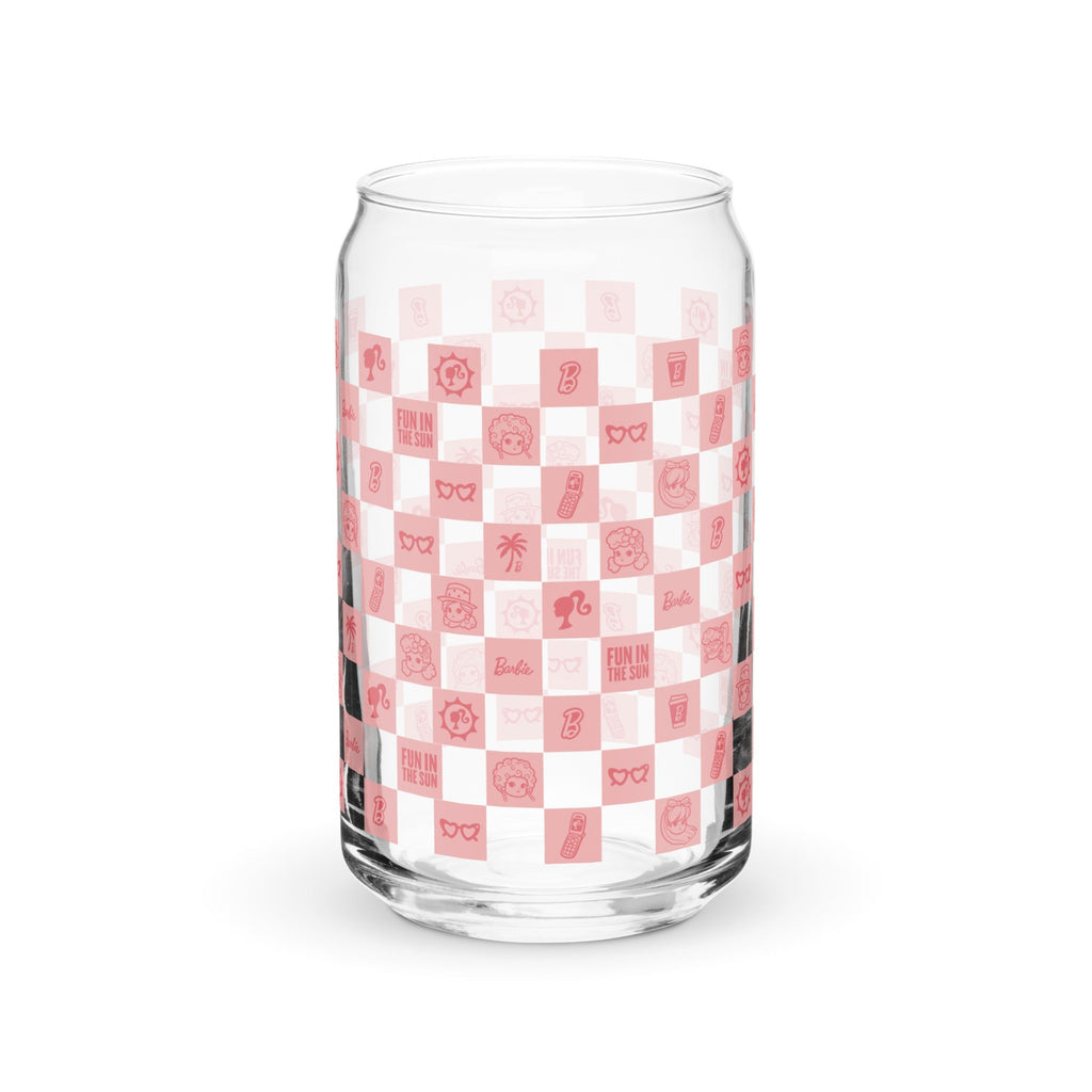 Barbie Checkerboard Icons Cutie Clear Glass