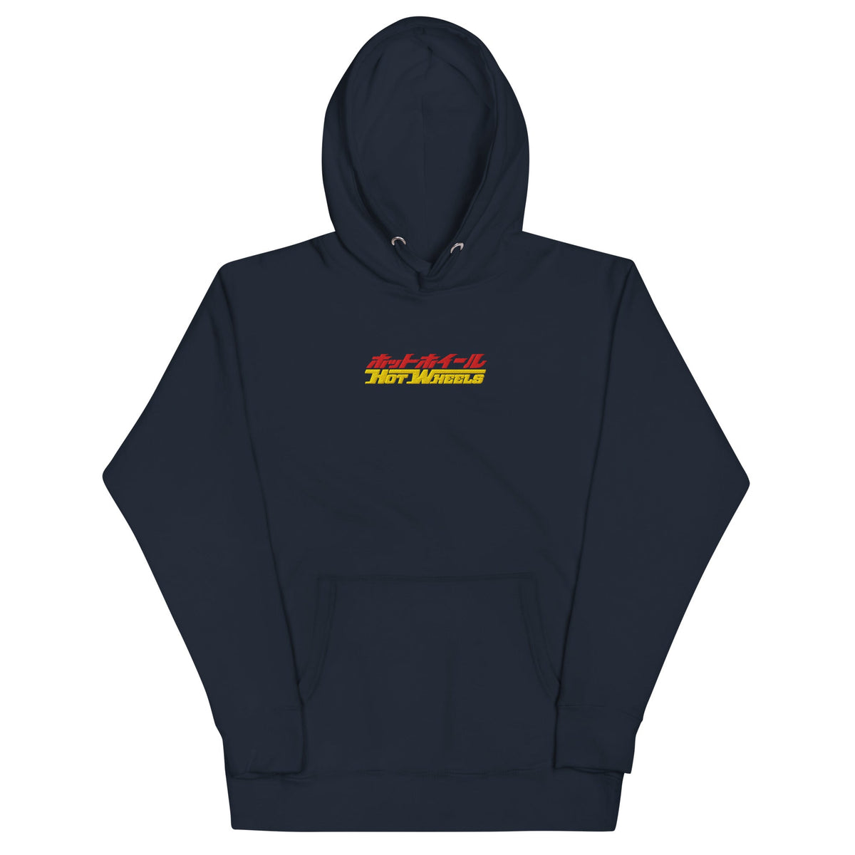 Hot Wheels in Katakana Navy Embroidered Hoodie