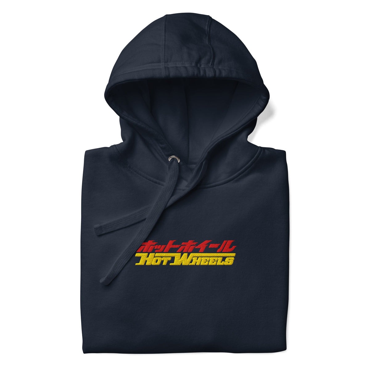 Hot Wheels in Katakana Navy Embroidered Hoodie