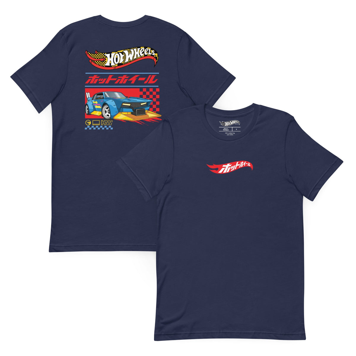 Hot Wheels in Katakana Navy T-Shirt