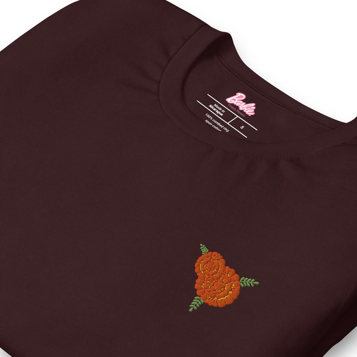 Barbie Día de Muertos Ken Embroidered Oxblood T-Shirt