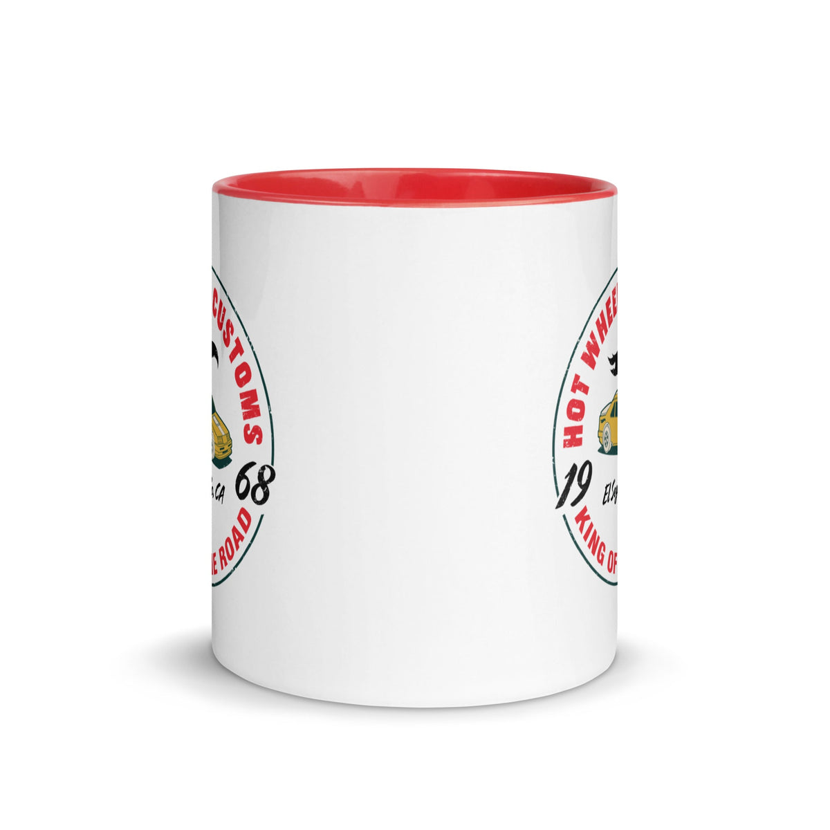 Hot Wheels King of the Road White Mug